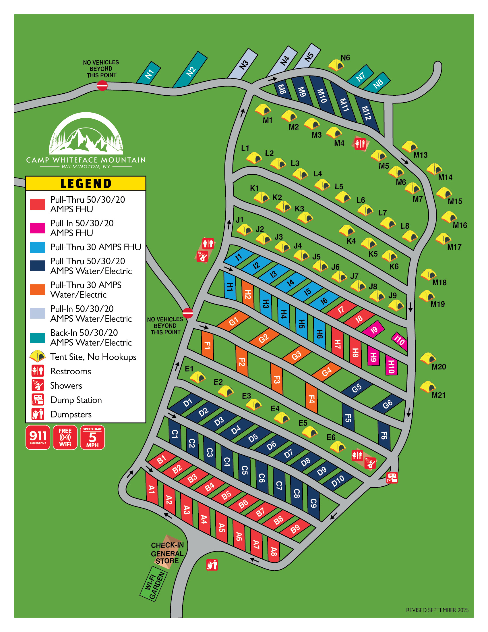 Campground Site Map